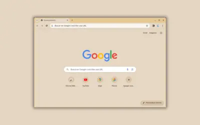 Minimalist Coffee with Milk theme for Chrome browser with warm brown background