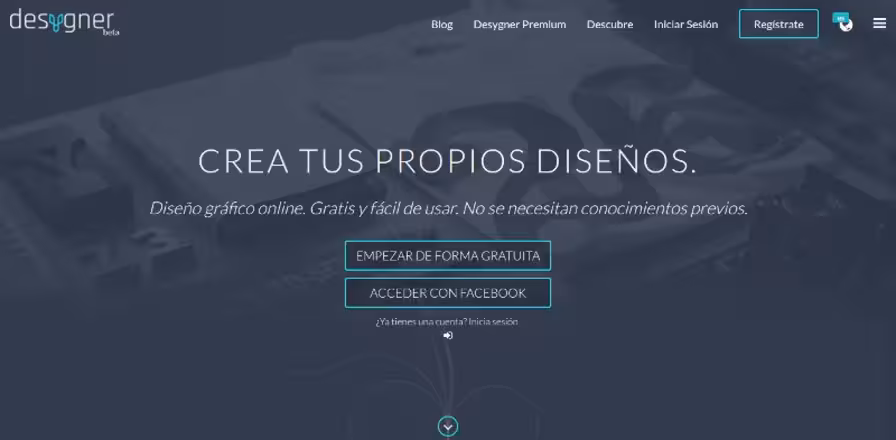 Desygner potente alternativa a Canva