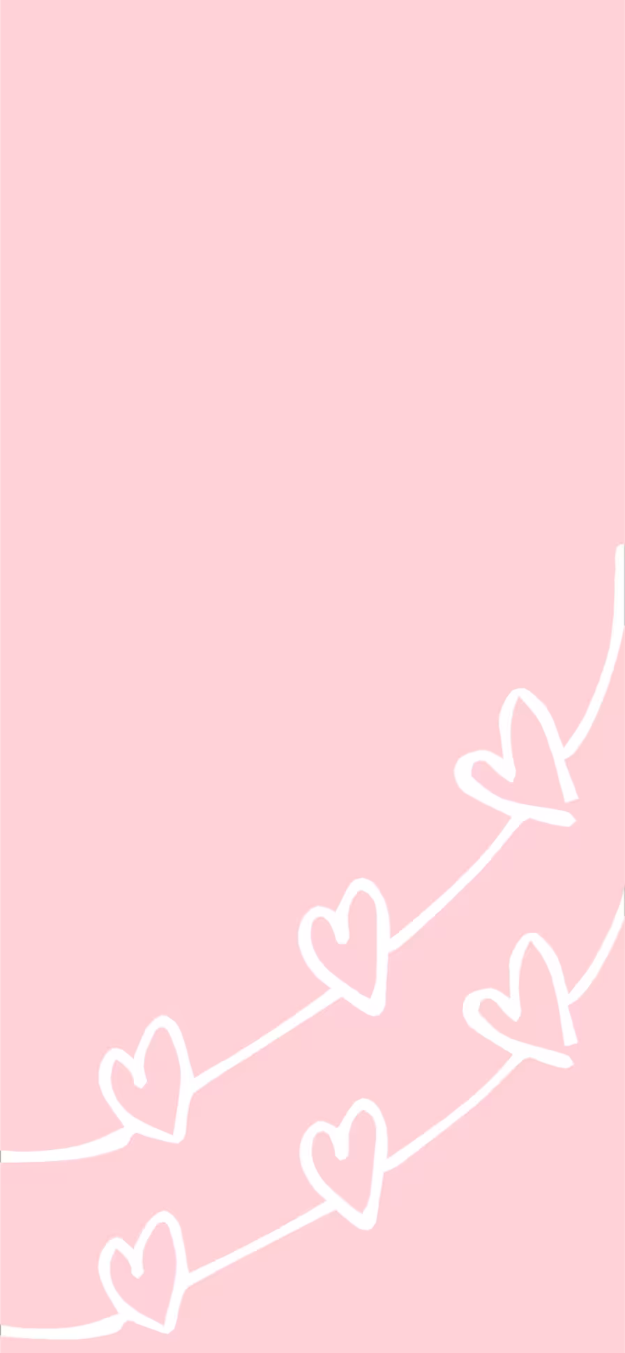 Imagen decorada de feliz día del amor con corazones bonita