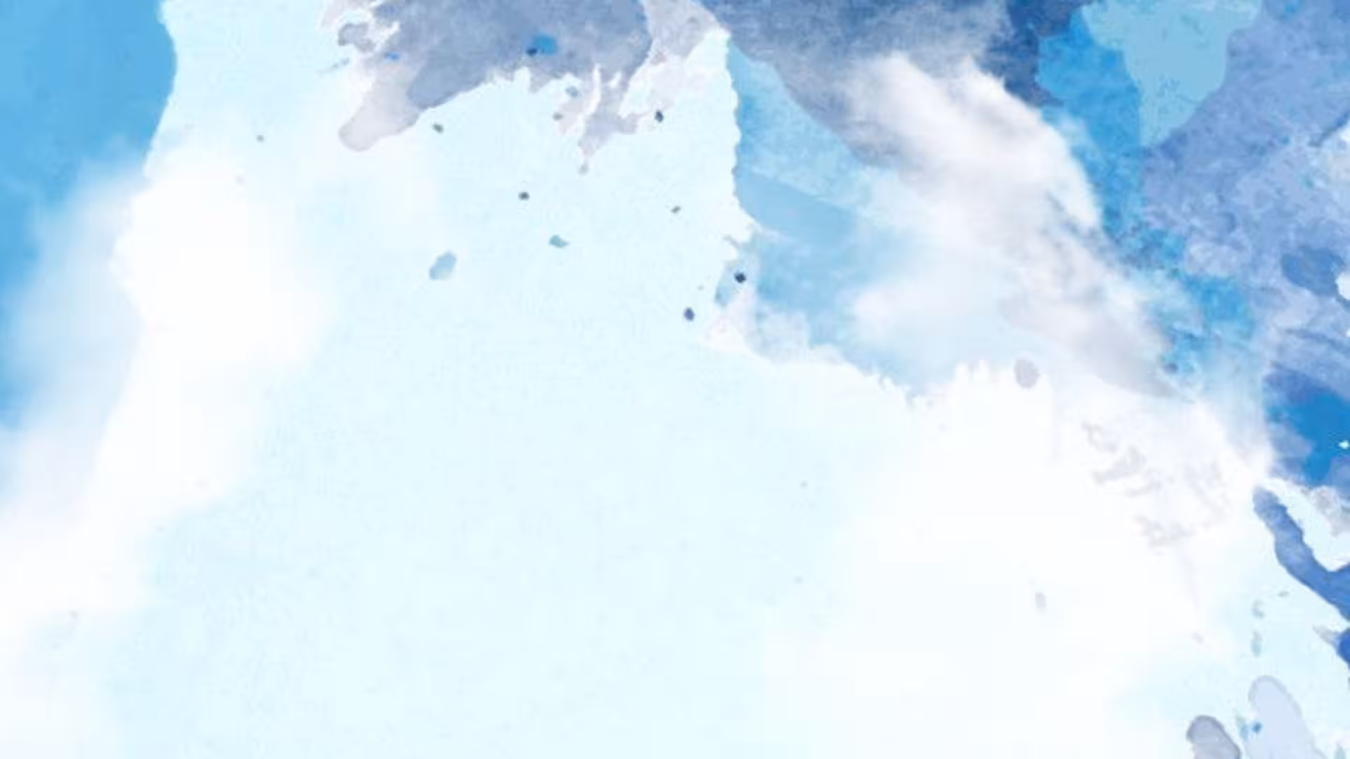 Fondo azul y blanco con acuarela