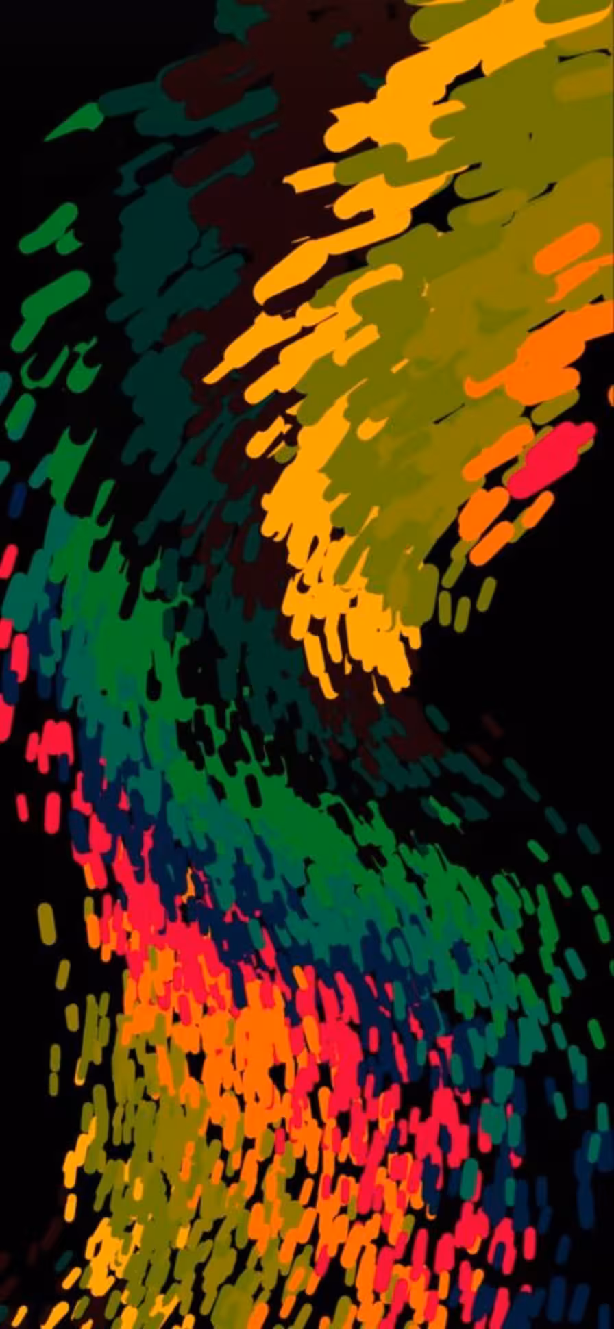 iPhone Wallpaper 4k - river of multicolored lights