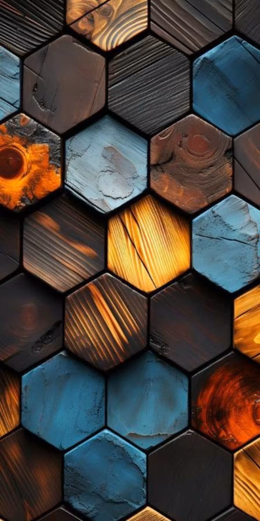iPhone wallpaper 4k - wood plates in various shades