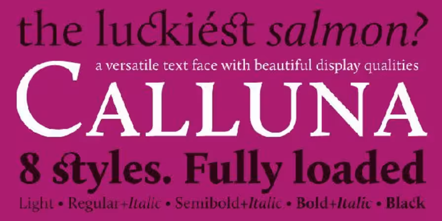 Descarga la fuentes Calluna
