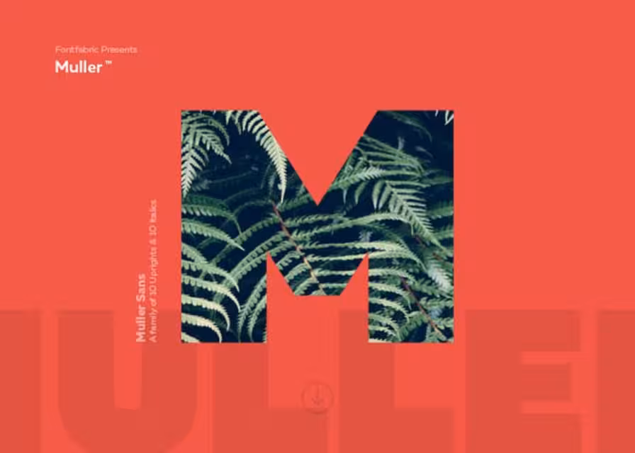 Muller sansa tipografías gratuitas para diseño gráfico