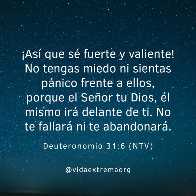 Deuteronomio 31:6