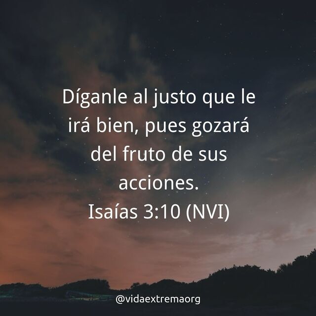 Isaías 3:10