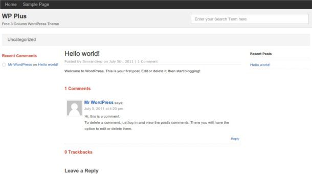 Theme de WordPress estilo Google Plus