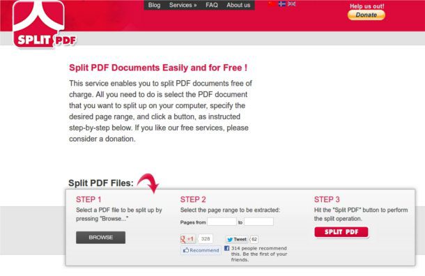 Dividir archivos PDF