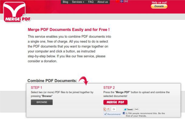 Unir archivos PDF