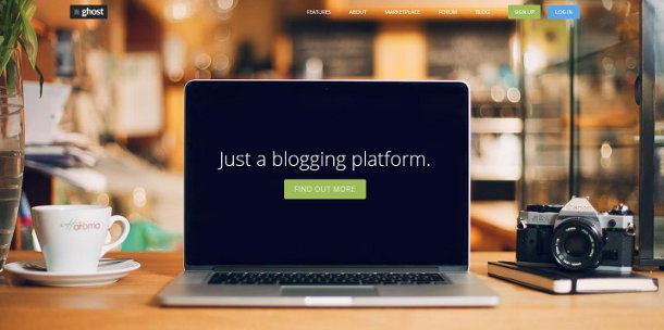 Ghost blogging platform