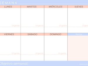 planificadores semanales