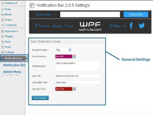 notification bar