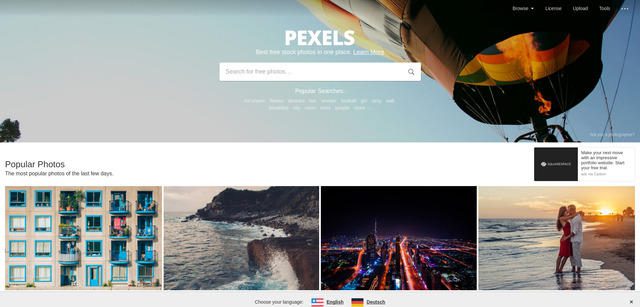 Pexels bancos de imágenes gratis HD para descargar
