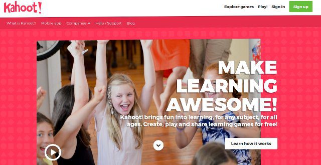 kahoot participación en clase