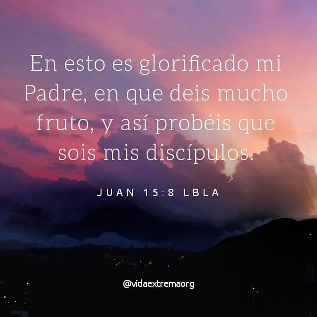 Juan 15:8 (LBLA)