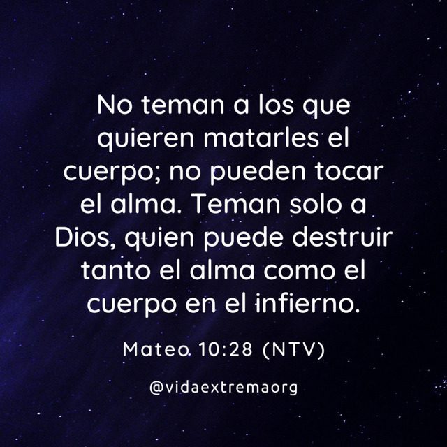 Mateo 10:28 (NTV)