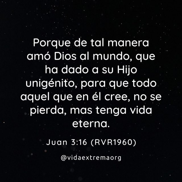 Juan 3:16 (RVR1960)